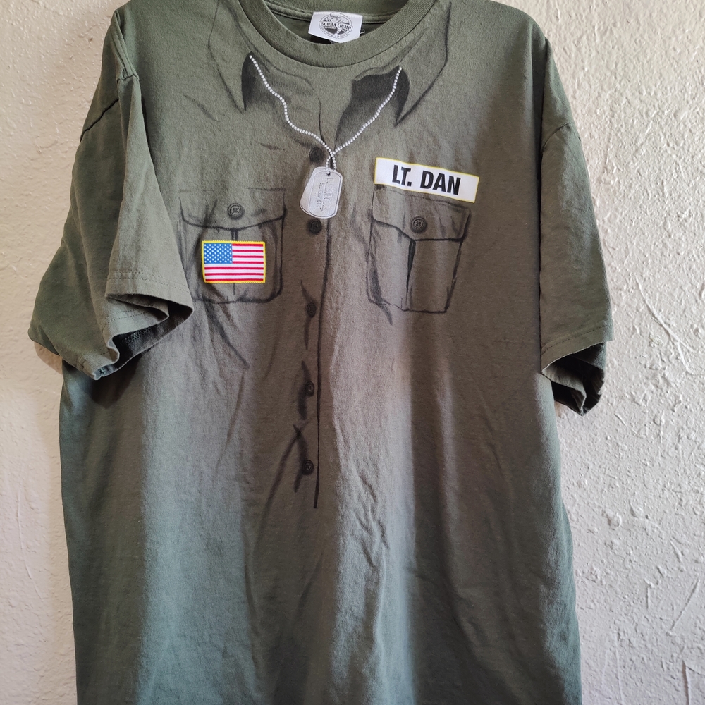 Men's Green Graphic T - 2X